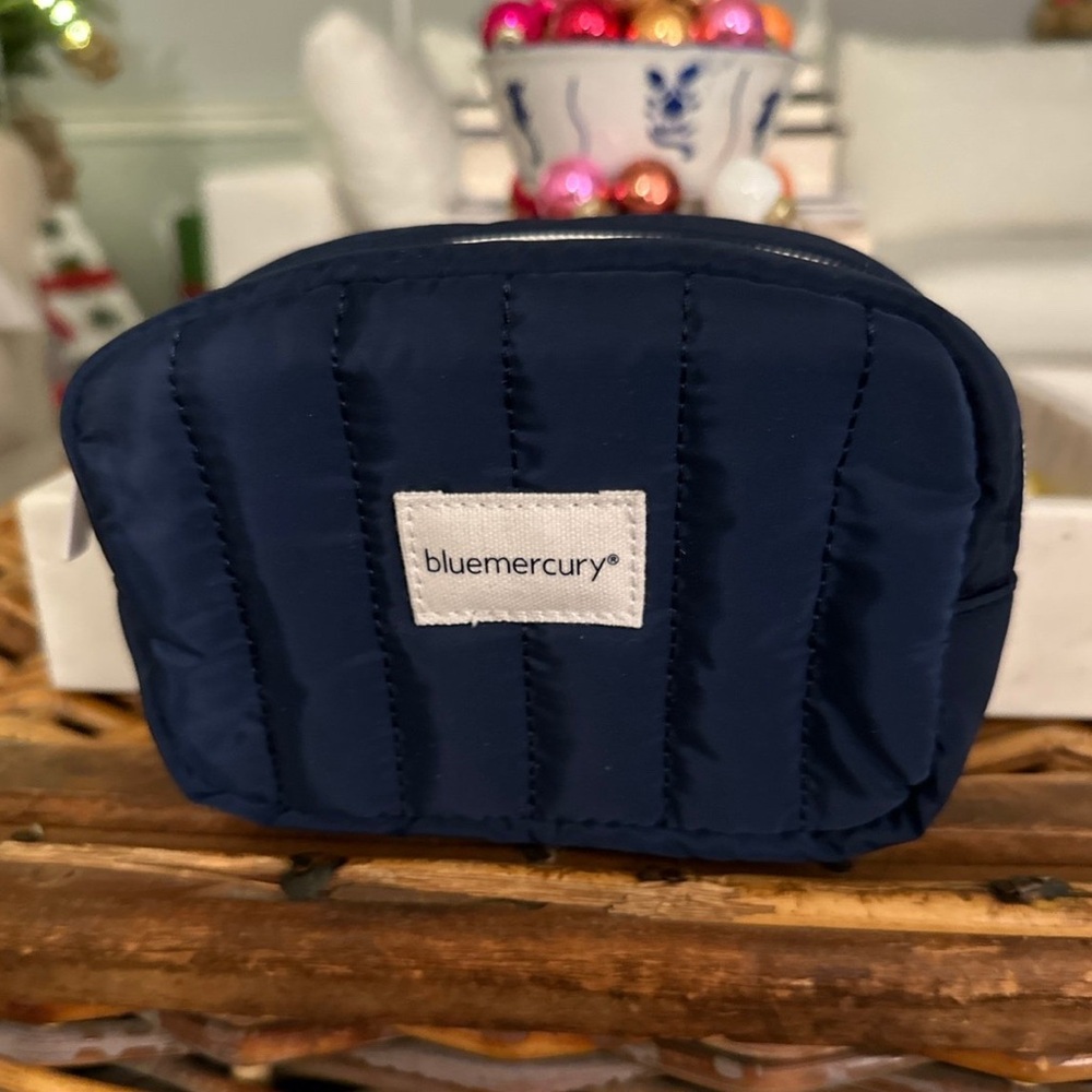 New. Bluemercury makeup bag. White zipper.